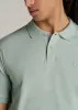 Men's Tall Classic Polo with Embroidered Logo in Sage Mist sold by American Tall