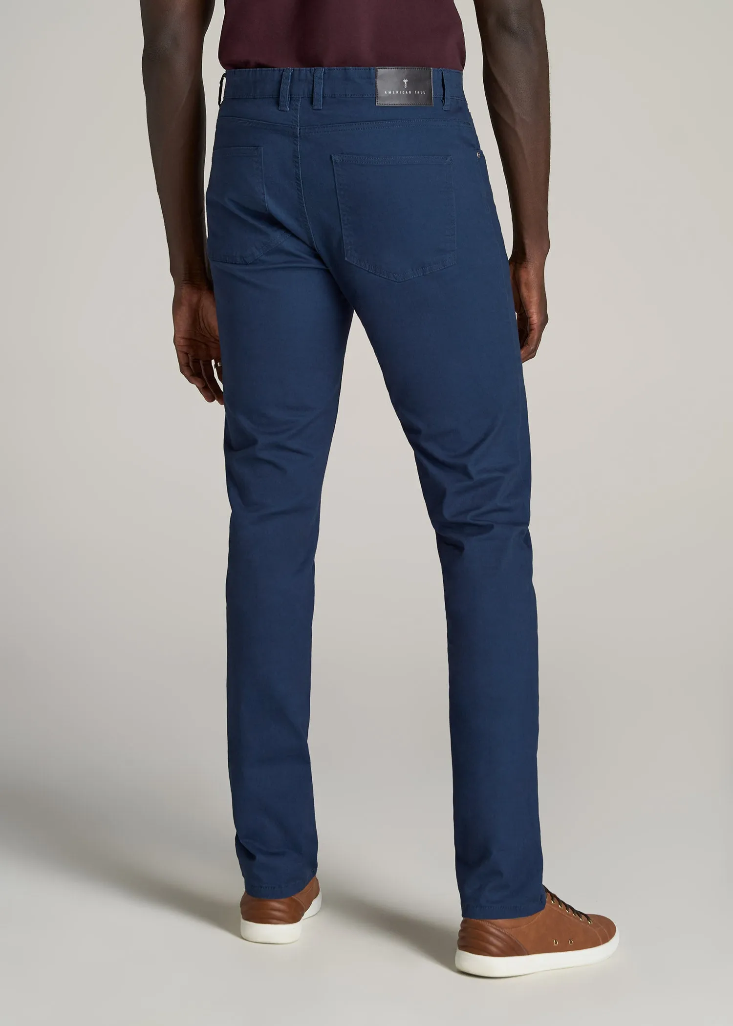 Dylan Slim Fit Five-Pocket Pants For Tall Men in Marine Navy sold by American Tall product image thumbnail 4