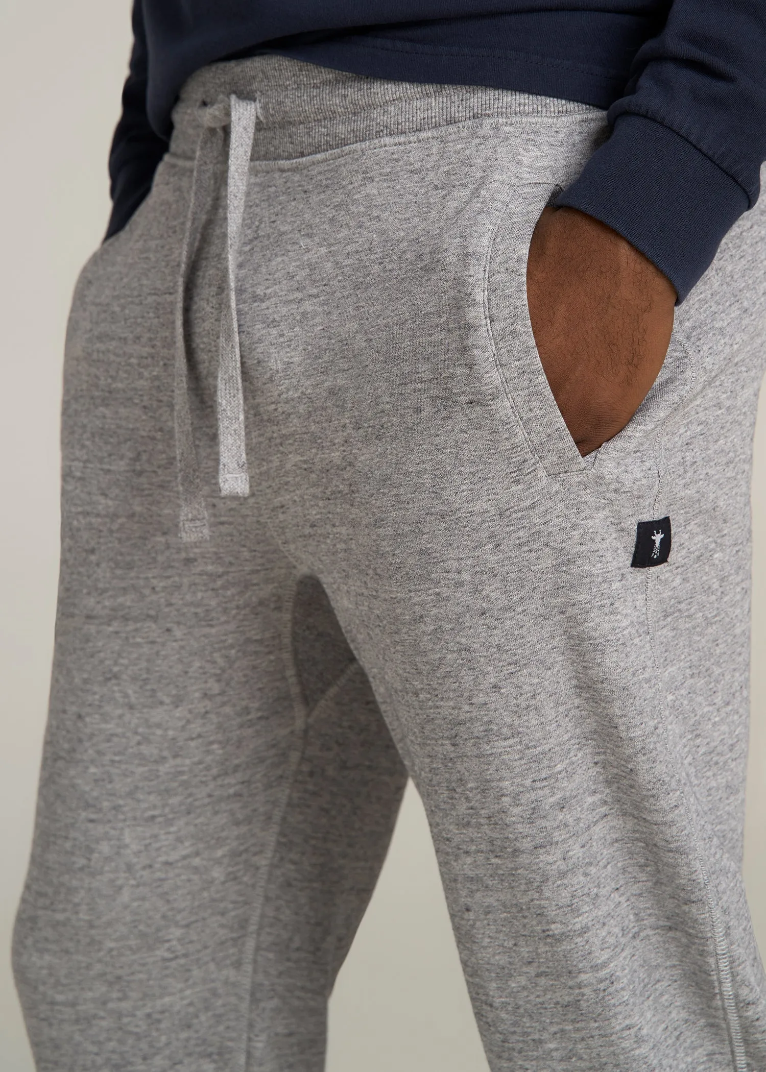 Wearever 2.0 French Terry Joggers for Tall Men in Heathered Grey sold by American Tall product image thumbnail 2