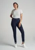 FITTED Ribbed Tee in Grey Mix - Women's Tall T-Shirts sold by American Tall