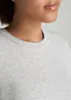 FITTED Ribbed Tee in Grey Mix - Women's Tall T-Shirts sold by American Tall