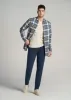 Microsanded French Terry Sweatpants for Tall Men in Marine Navy sold by American Tall