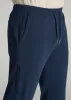Microsanded French Terry Sweatpants for Tall Men in Marine Navy sold by American Tall