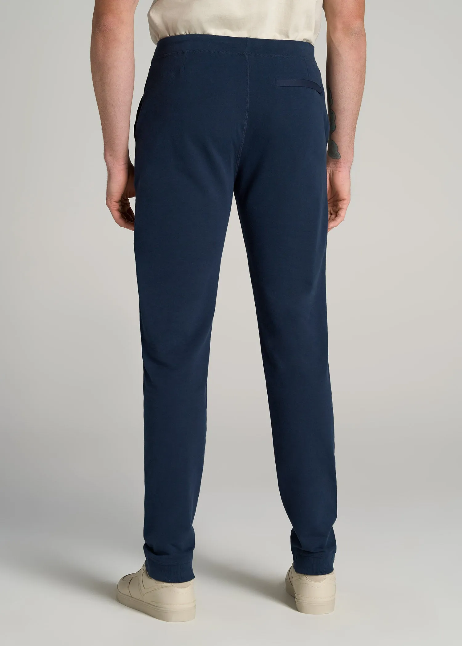 Microsanded French Terry Sweatpants for Tall Men in Marine Navy sold by American Tall product image thumbnail 5