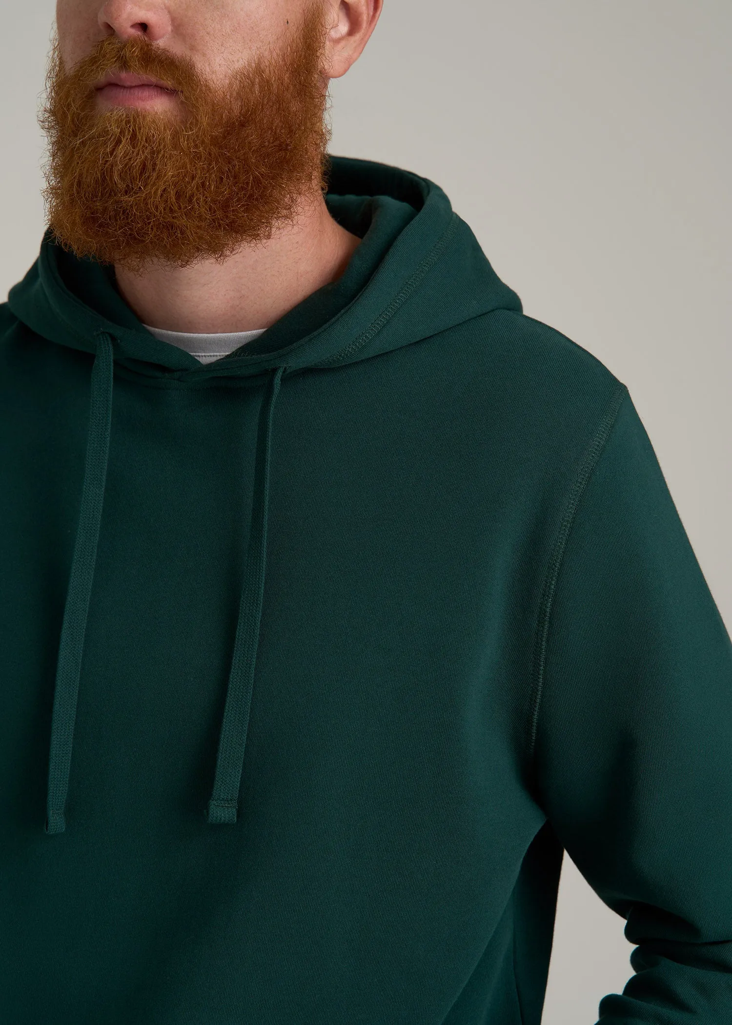 Wearever 2.0 Fleece Hoodie for Tall Men in Rain Forest sold by American Tall product image thumbnail 2