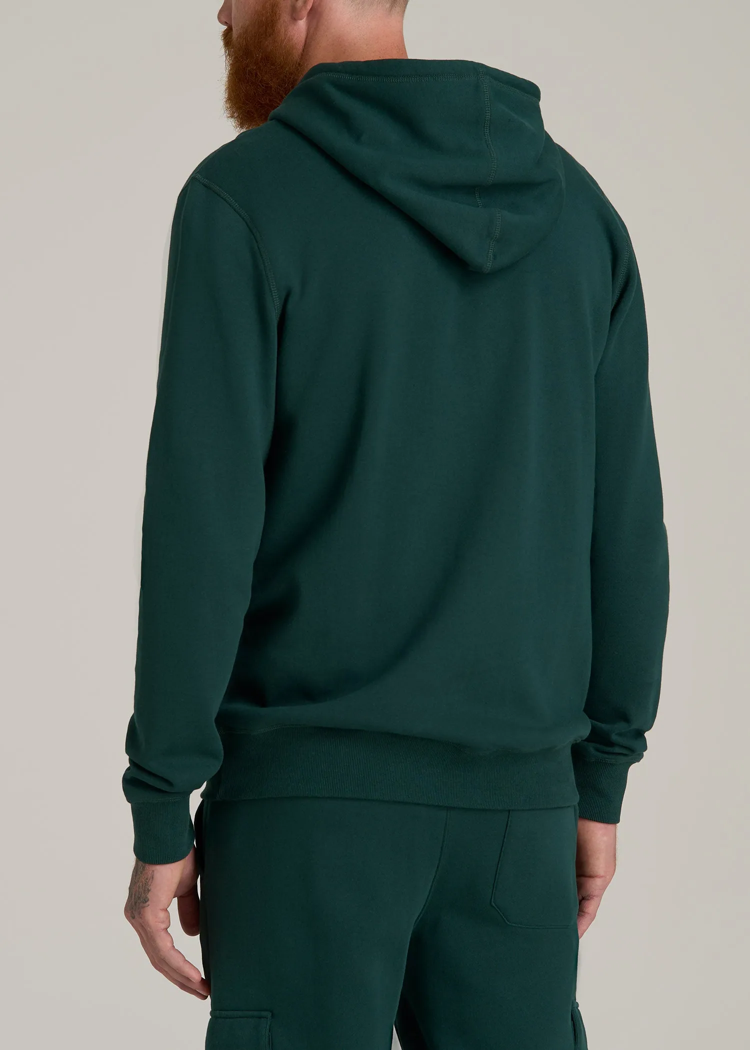 Wearever 2.0 Fleece Hoodie for Tall Men in Rain Forest sold by American Tall product image thumbnail 5