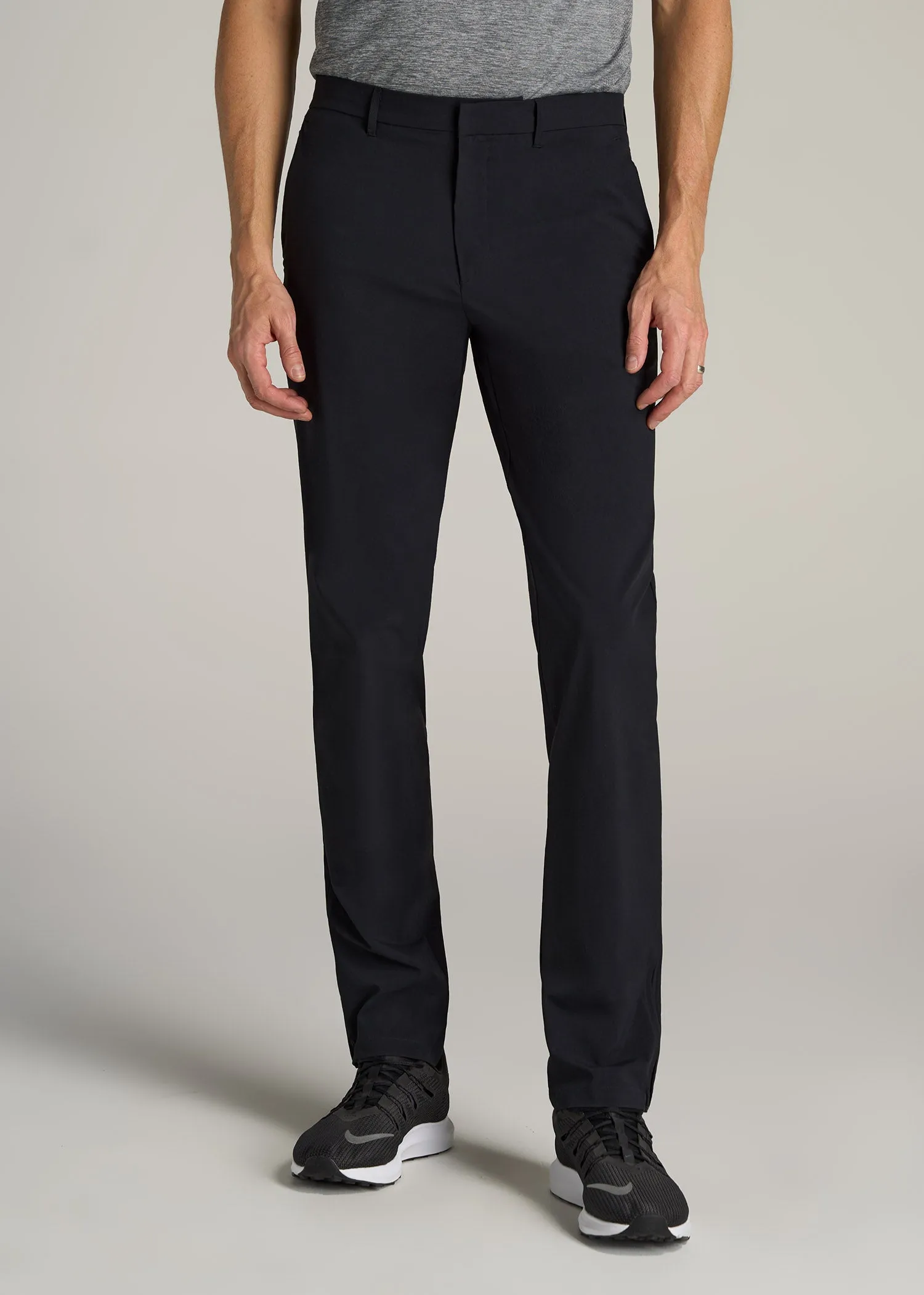 Performance TAPERED-FIT Chino Pants for Tall Men in Black sold by American Tall