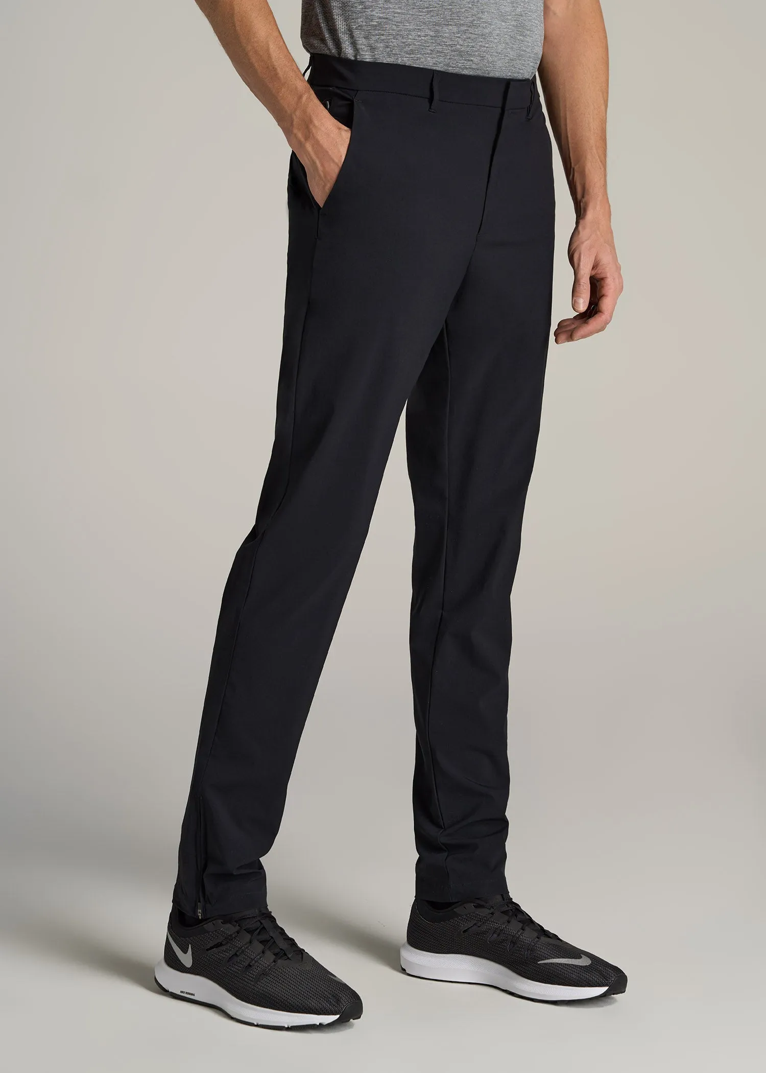 Performance TAPERED-FIT Chino Pants for Tall Men in Black sold by American Tall product image thumbnail 3