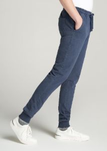 LJ&S Pigment-Dyed Joggers for Tall Men in Vintage Midnight Navy sold by American Tall