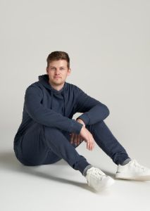 LJ&S Pigment-Dyed Joggers for Tall Men in Vintage Midnight Navy sold by American Tall