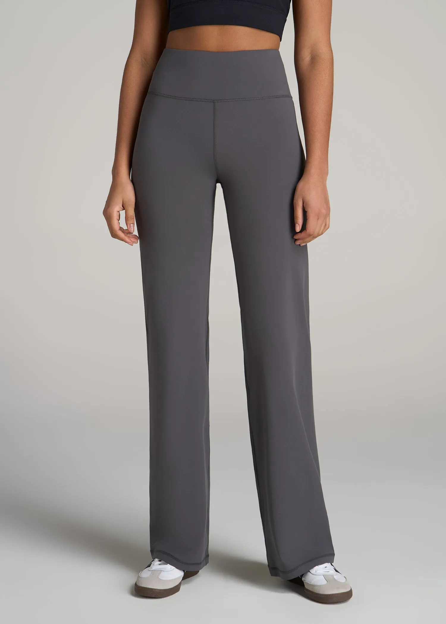 Balance Wide-Leg Pants for Tall Women in Charcoal sold by American Tall