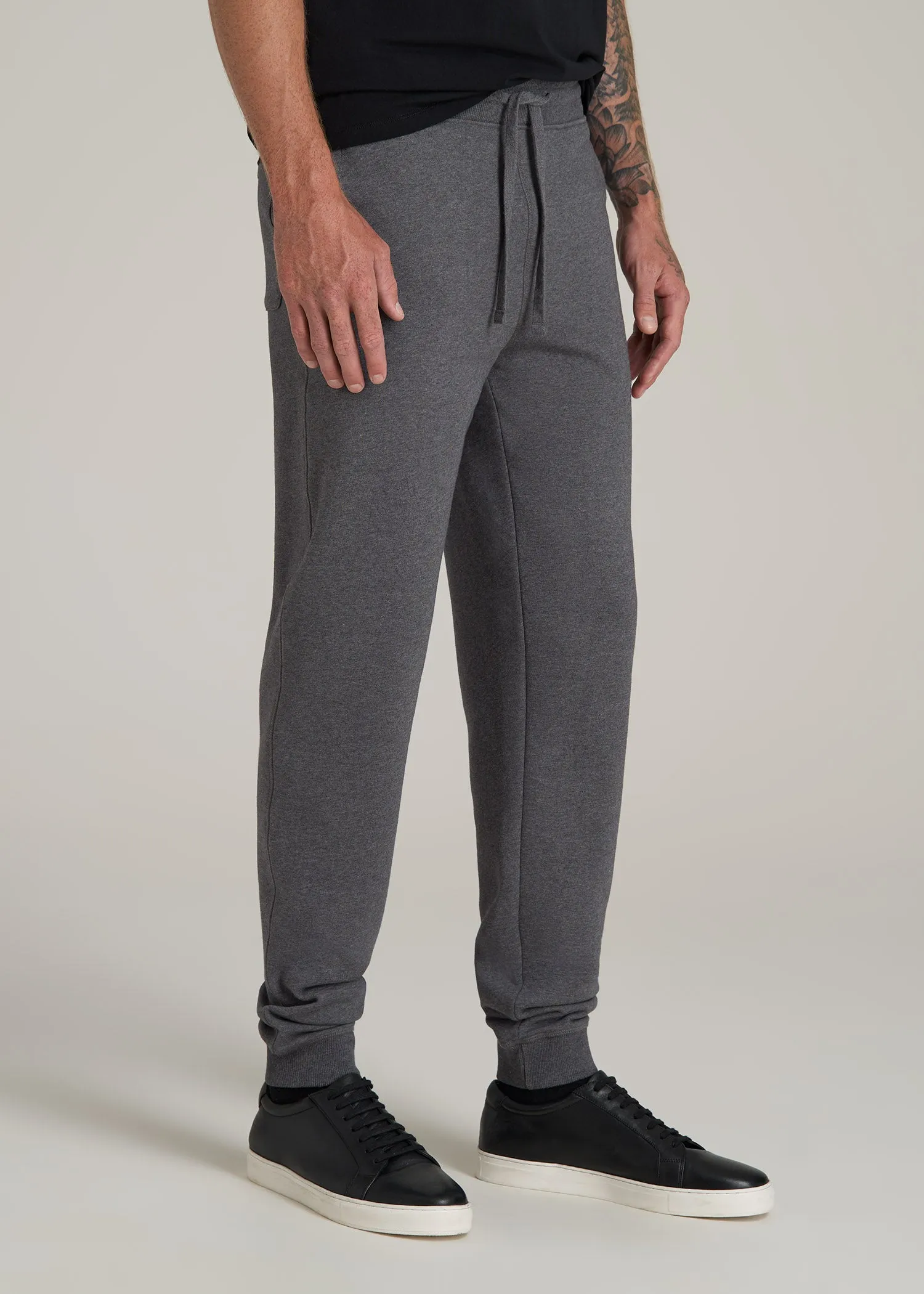 Wearever 2.0 Fleece Joggers for Tall Men in Charcoal Mix sold by American Tall product image thumbnail 3