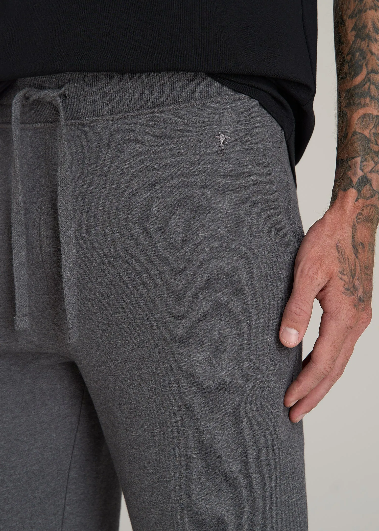 Wearever 2.0 Fleece Joggers for Tall Men in Charcoal Mix sold by American Tall product image thumbnail 2