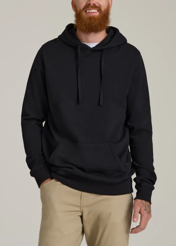 Wearever 2.0 Fleece Hoodie for Tall Men in Black sold by American Tall