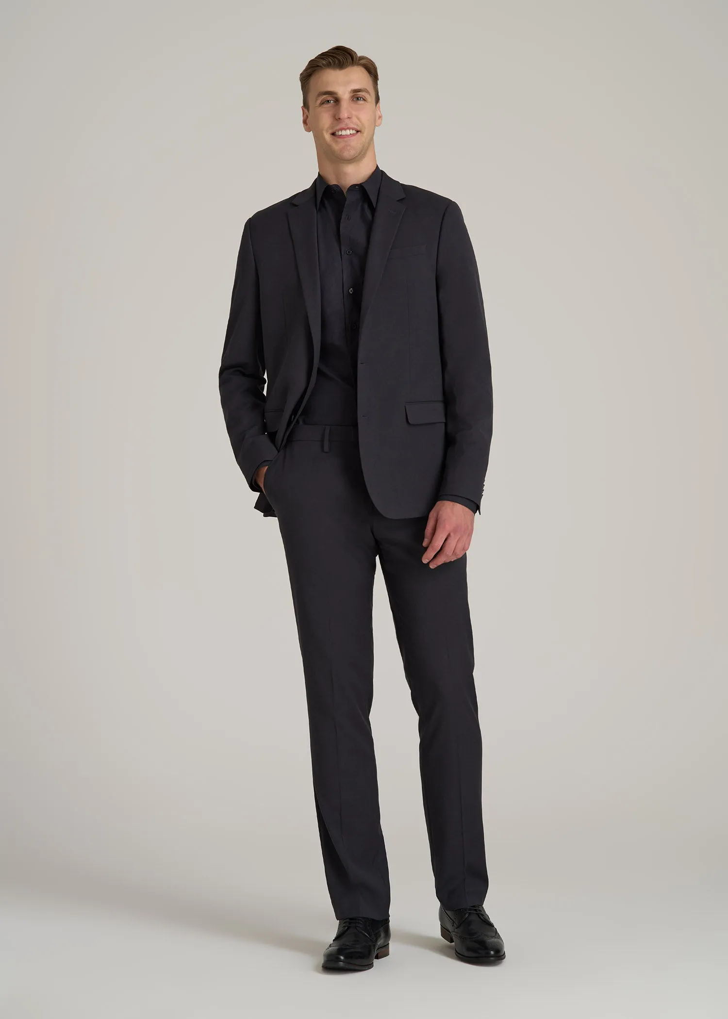 Suit Trousers for Tall Men in Mid Grey sold by American Tall product image thumbnail 4