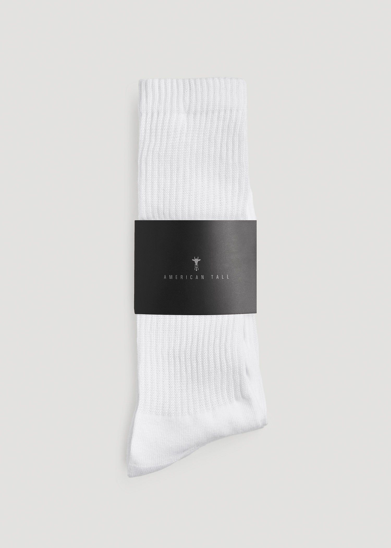 Athletic Crew Socks (X-Large Size: 13-15) for Tall Men in White sold by American Tall