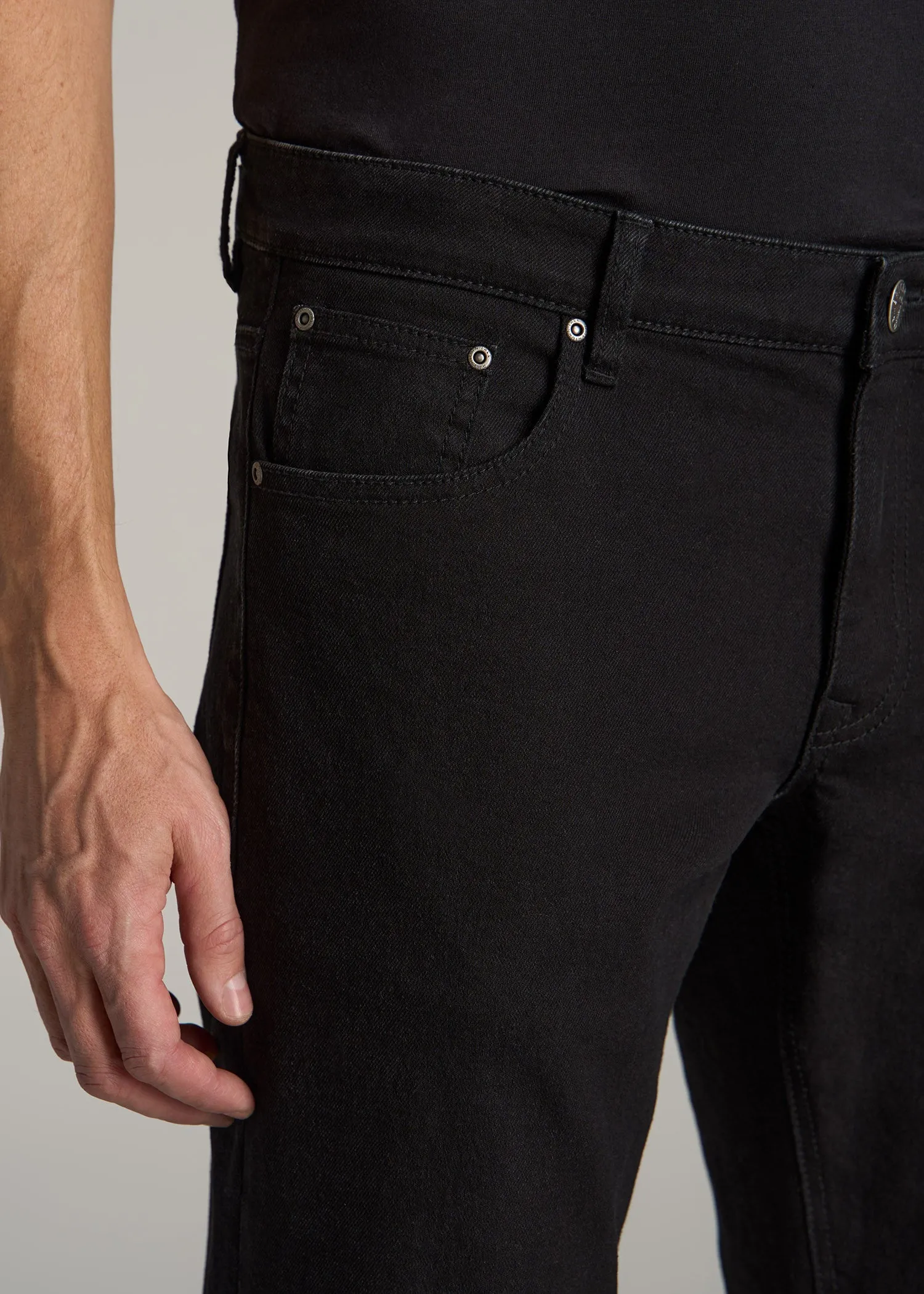 Carman TAPERED Jeans for Tall Men in True Black sold by American Tall product image thumbnail 5