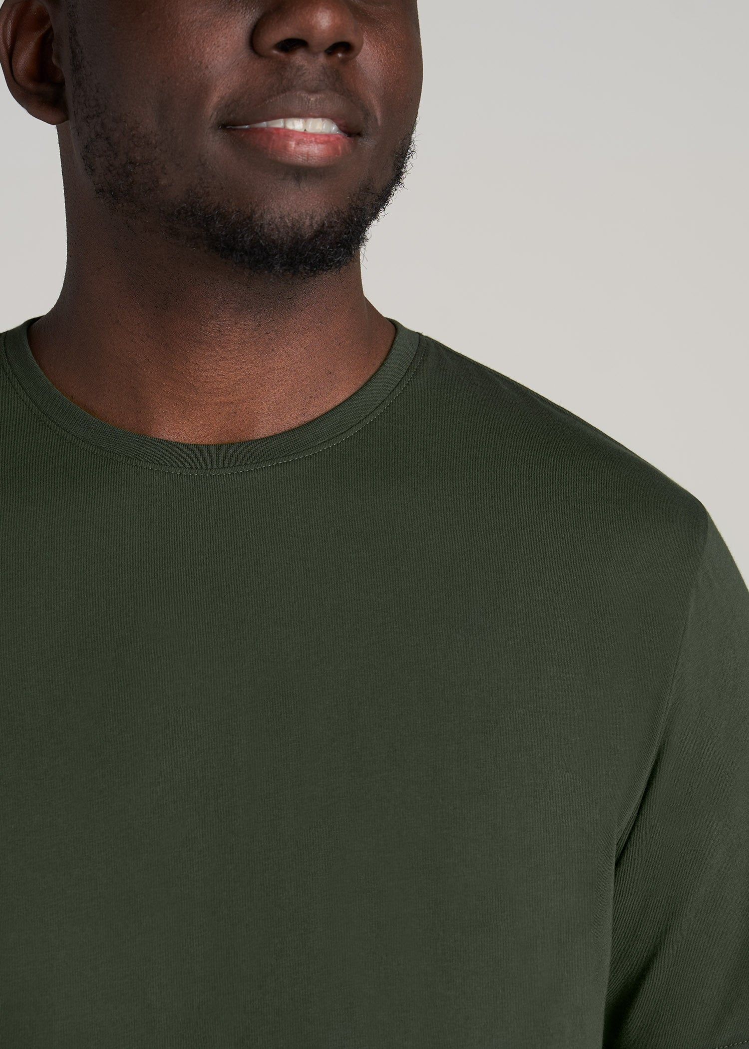 The Everyday REGULAR-FIT Crewneck Tall Men's T-Shirt in Pine Tree sold by American Tall product image thumbnail 2