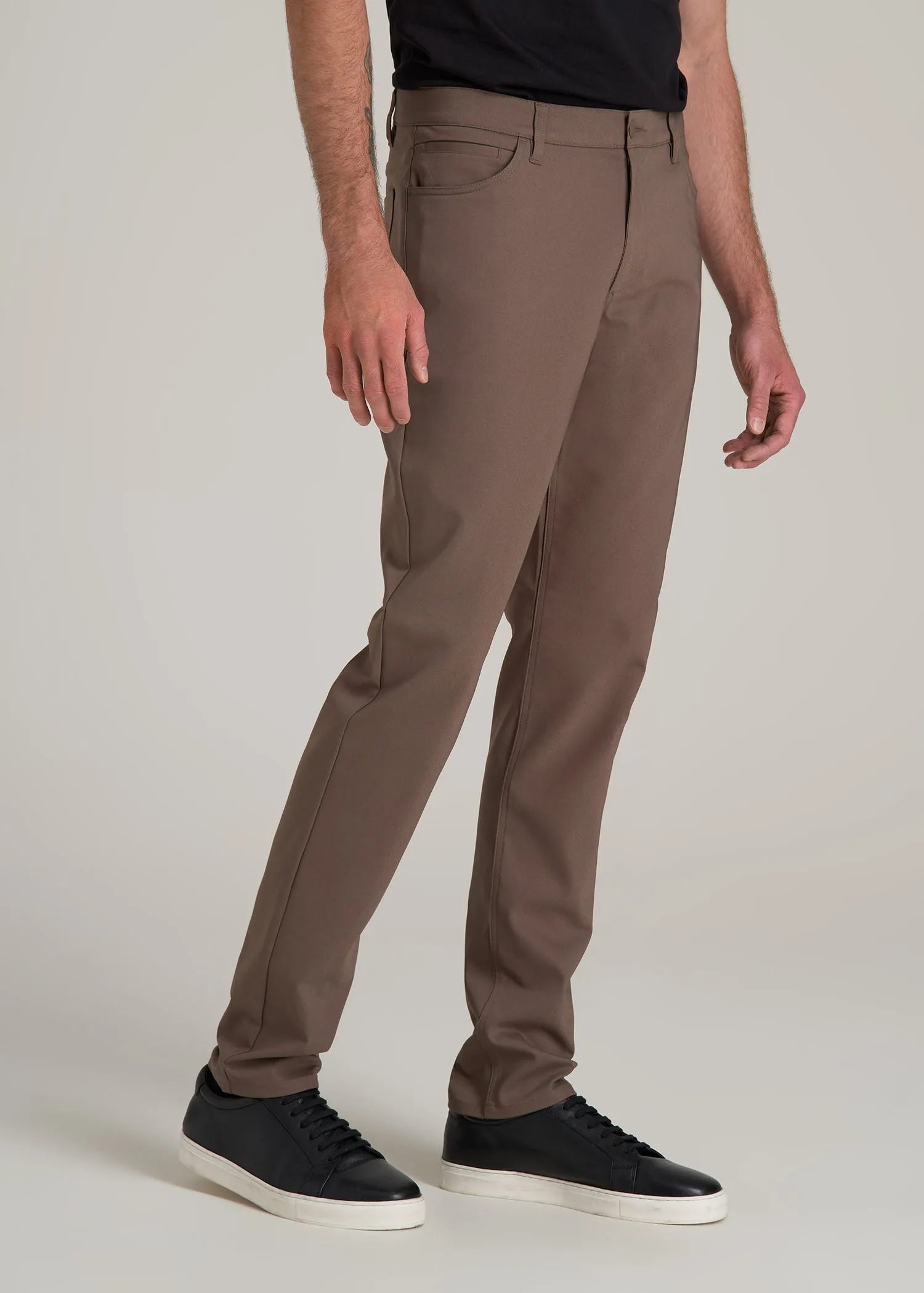 365 Stretch 5-Pocket TAPERED Pants for Tall Men in Washed Brown sold by American Tall product image thumbnail 3