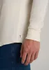 Double Honeycomb Thermal Long-Sleeve Henley Shirt for Tall Men in White Alyssum sold by American Tall