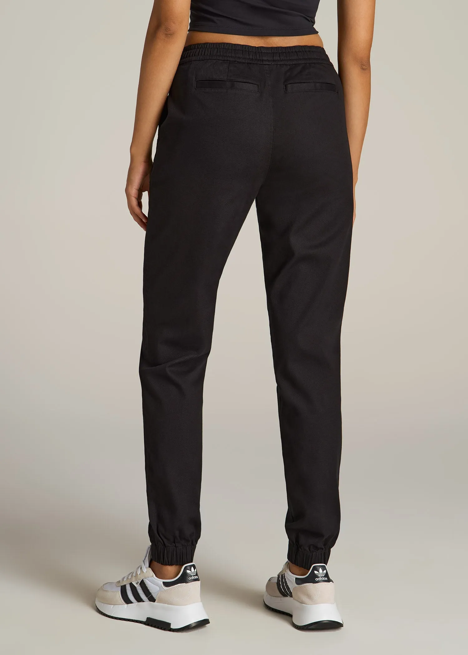 Twill Jogger Pants for Tall Women in Black sold by American Tall product image thumbnail 5