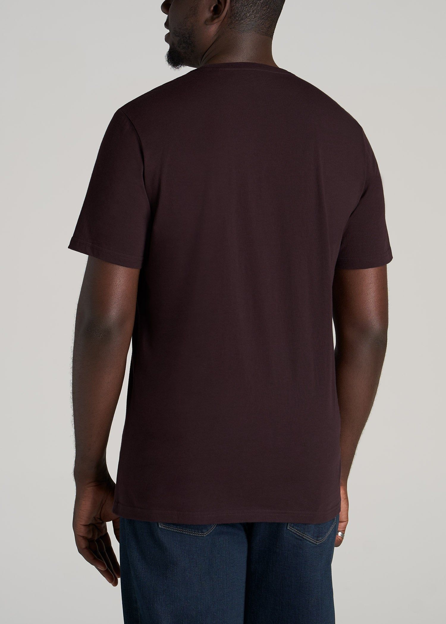 The Everyday REGULAR-FIT Crewneck Tall Men's T-Shirt in Port sold by American Tall product image thumbnail 5