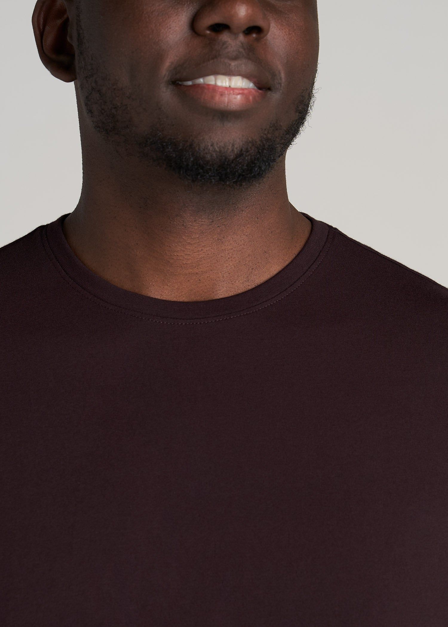 The Everyday REGULAR-FIT Crewneck Tall Men's T-Shirt in Port sold by American Tall product image thumbnail 2