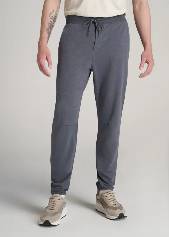 A.T. Performance French Terry Sweatpants for Tall Men in Tech Charcoal Mix sold by American Tall