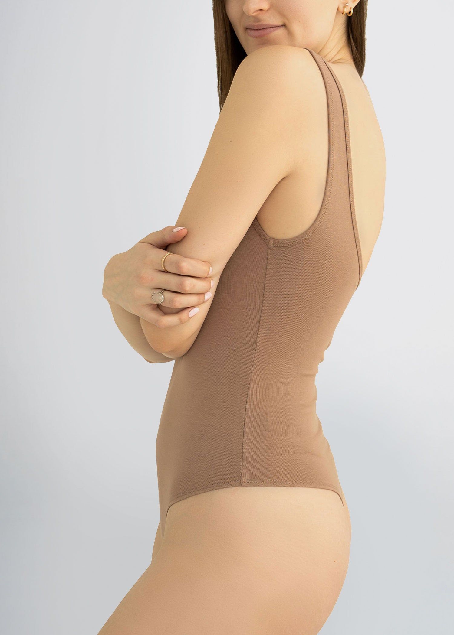 Bodysuit in Nude - Women's Tall Shirts sold by American Tall product image thumbnail 2