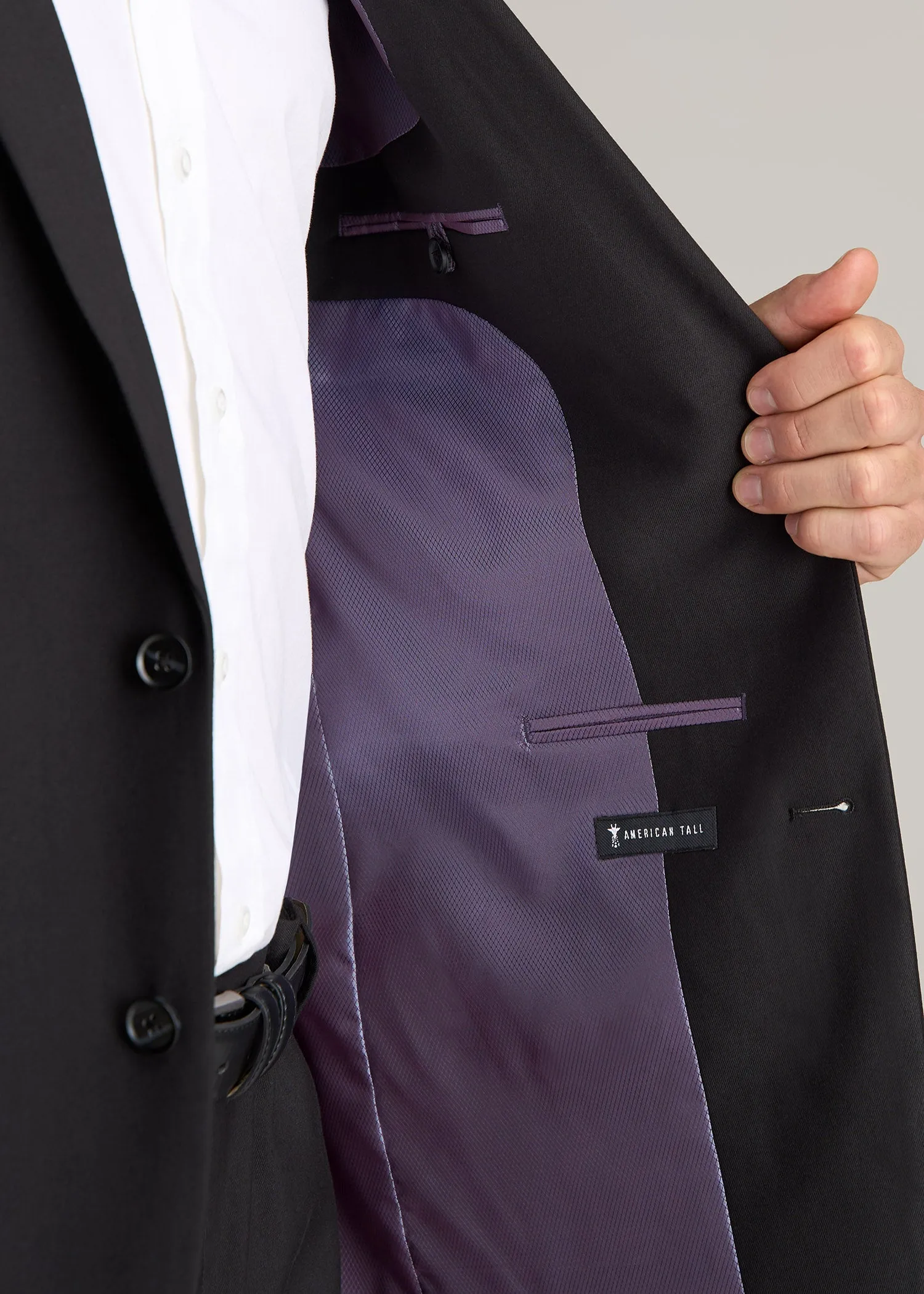 Suit Jacket for Tall Men in Black sold by American Tall product image thumbnail 2