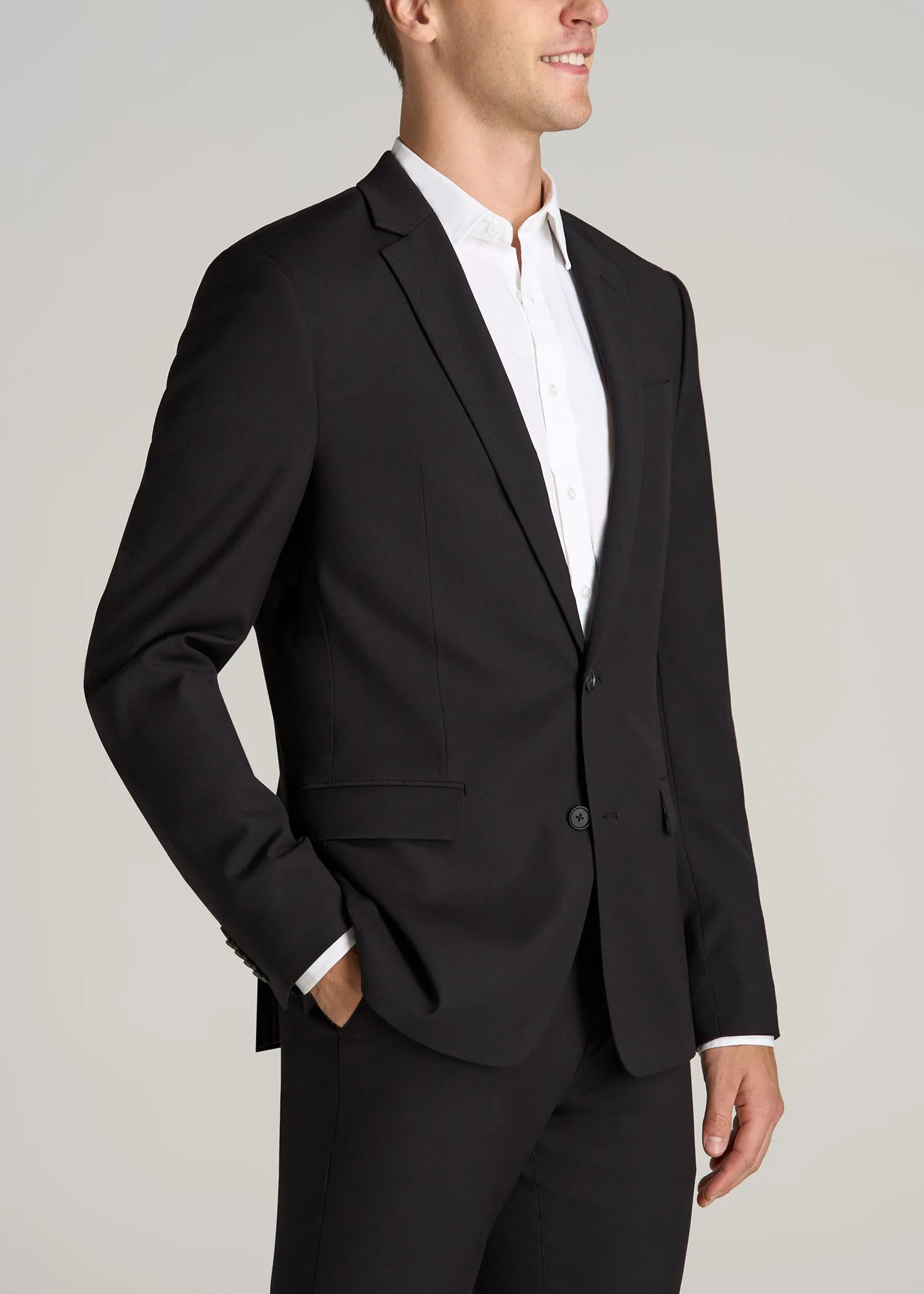 Suit Jacket for Tall Men in Black sold by American Tall product image thumbnail 3