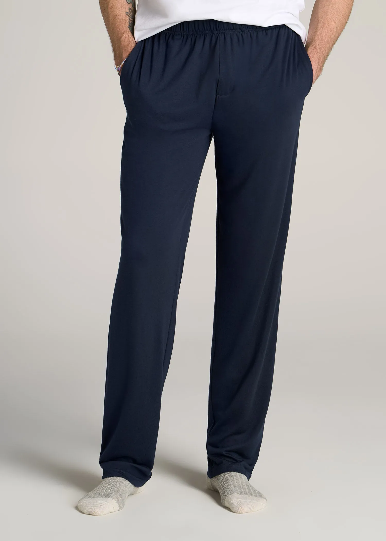 Lounge Pajama Pants for Tall Men in Navy sold by American Tall