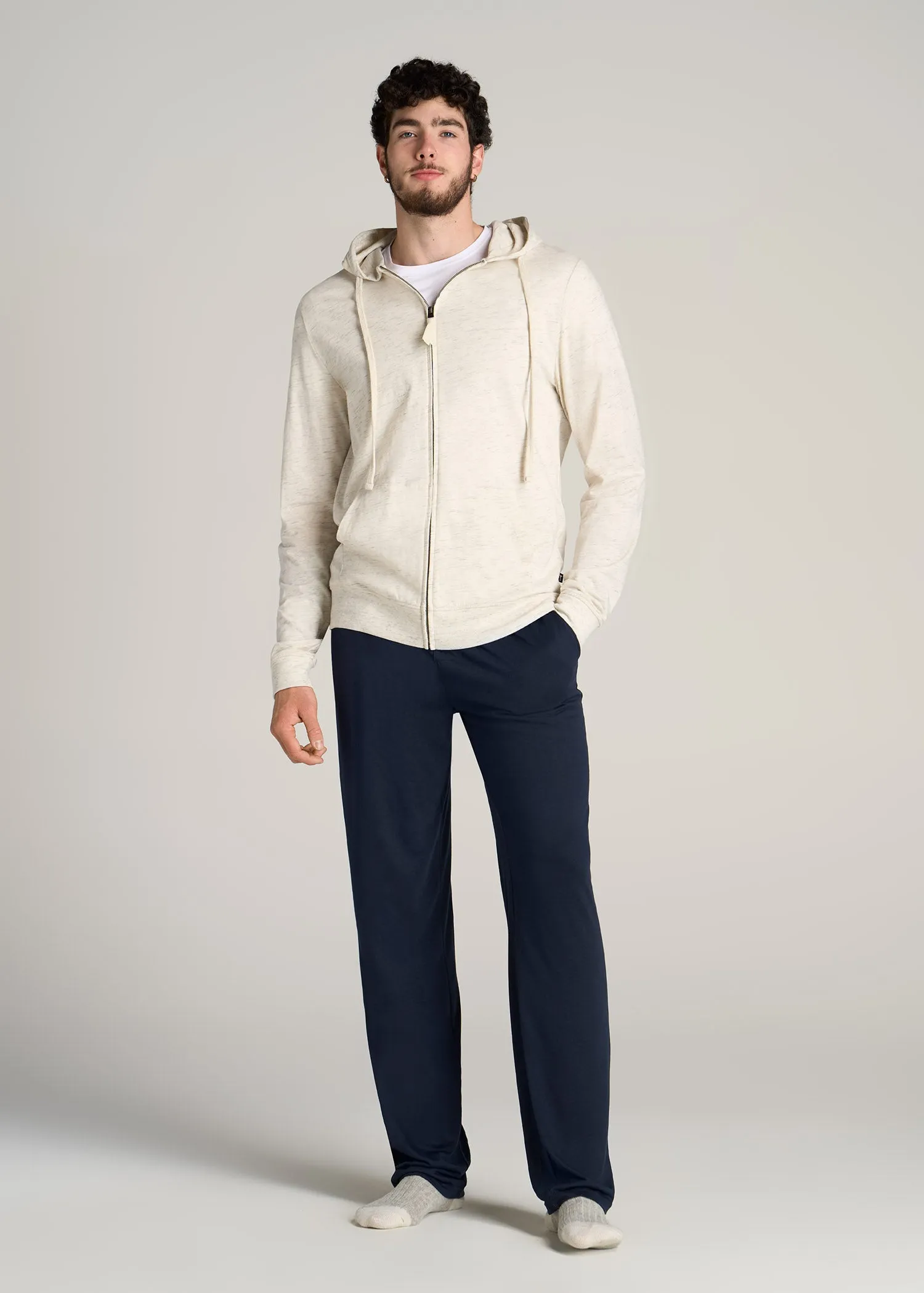 Lounge Pajama Pants for Tall Men in Navy sold by American Tall product image thumbnail 4