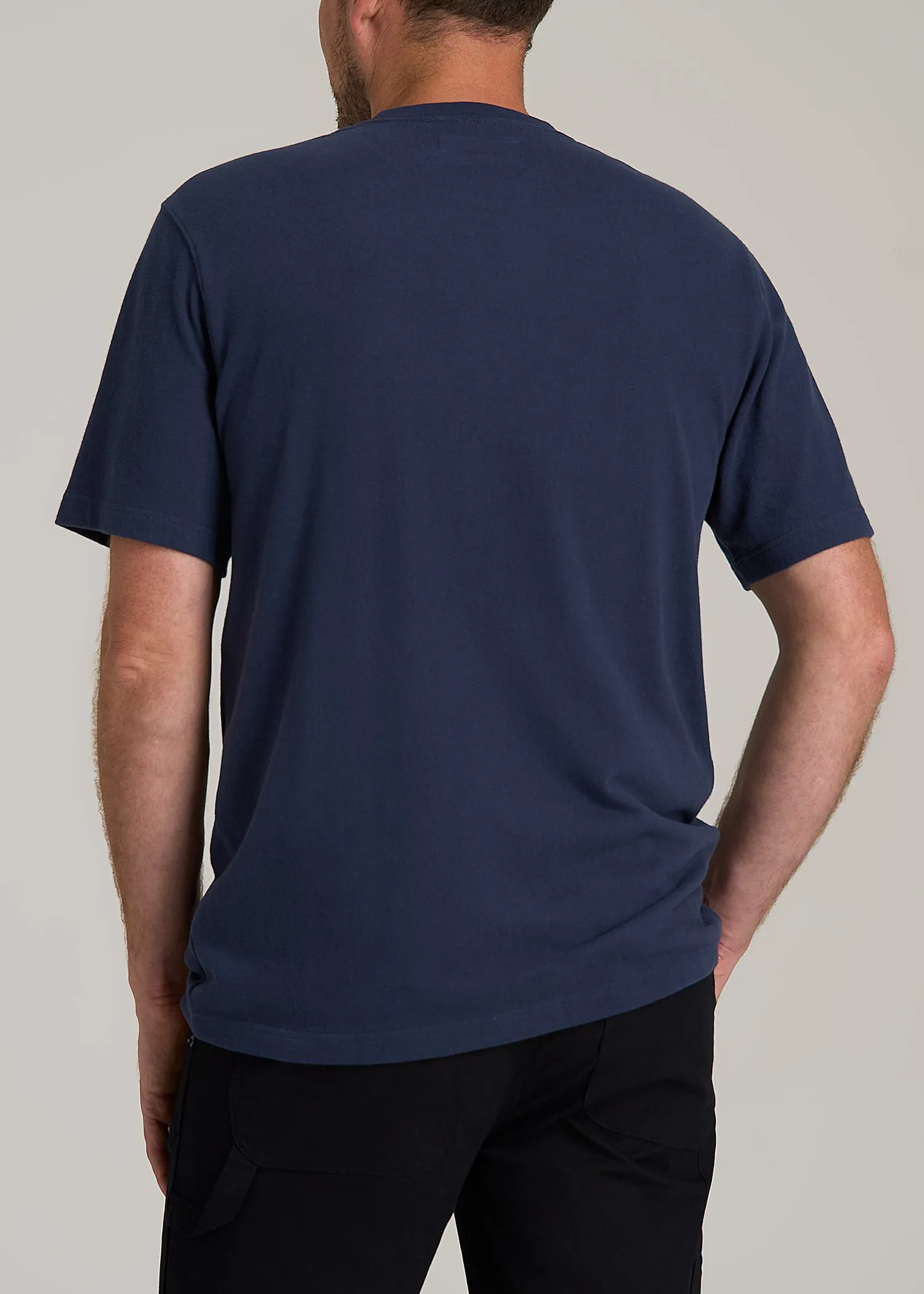 LJ&S Workwear Pocket T-Shirt for Tall Men in Midnight Navy sold by American Tall product image thumbnail 5