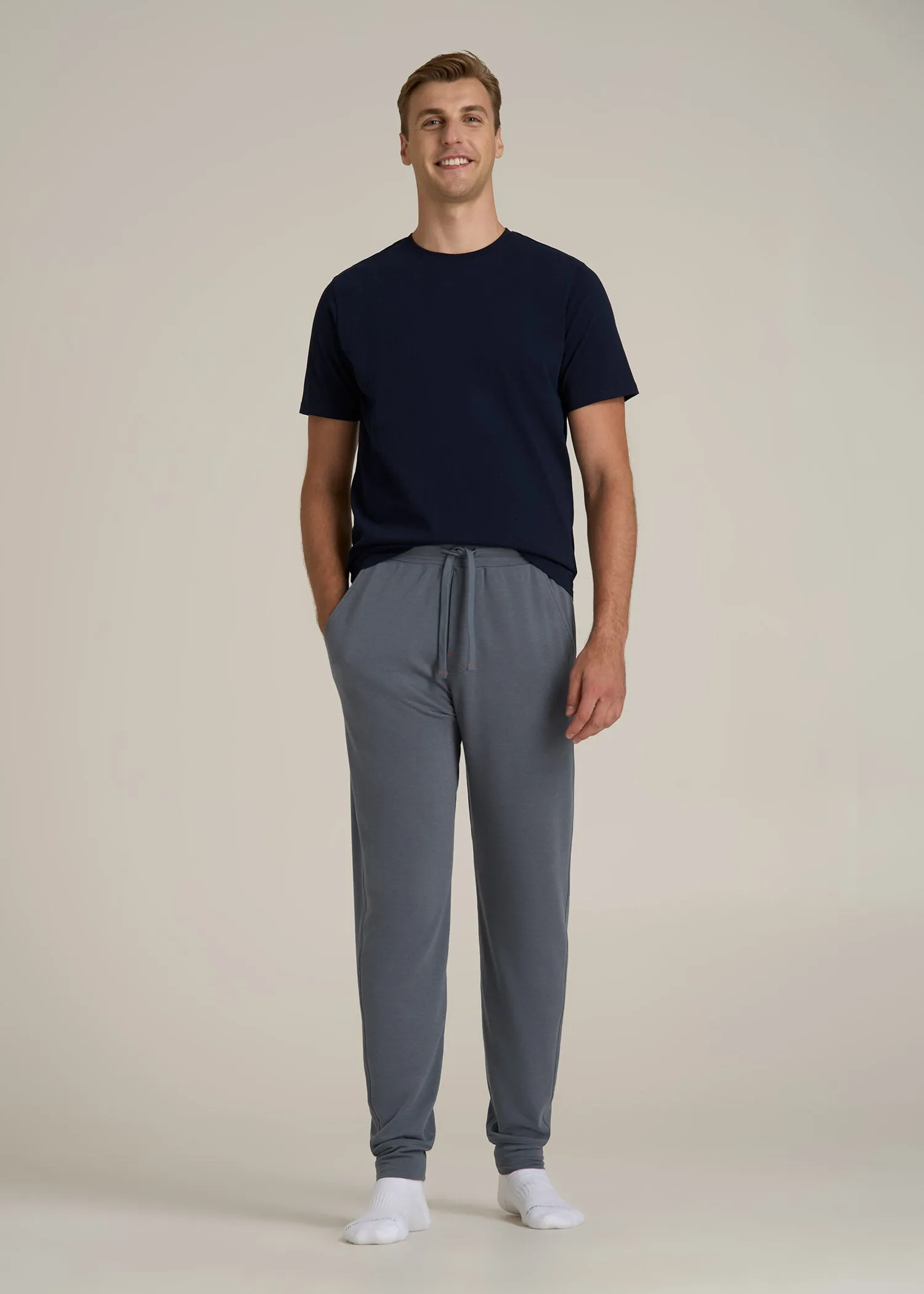 Sleep Joggers for Tall Men in Smoky Blue sold by American Tall product image thumbnail 4