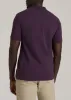 Men's Tall Classic Polo with Embroidered Logo in Midnight Plum sold by American Tall