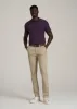 Men's Tall Classic Polo with Embroidered Logo in Midnight Plum sold by American Tall