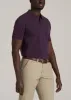 Men's Tall Classic Polo with Embroidered Logo in Midnight Plum sold by American Tall