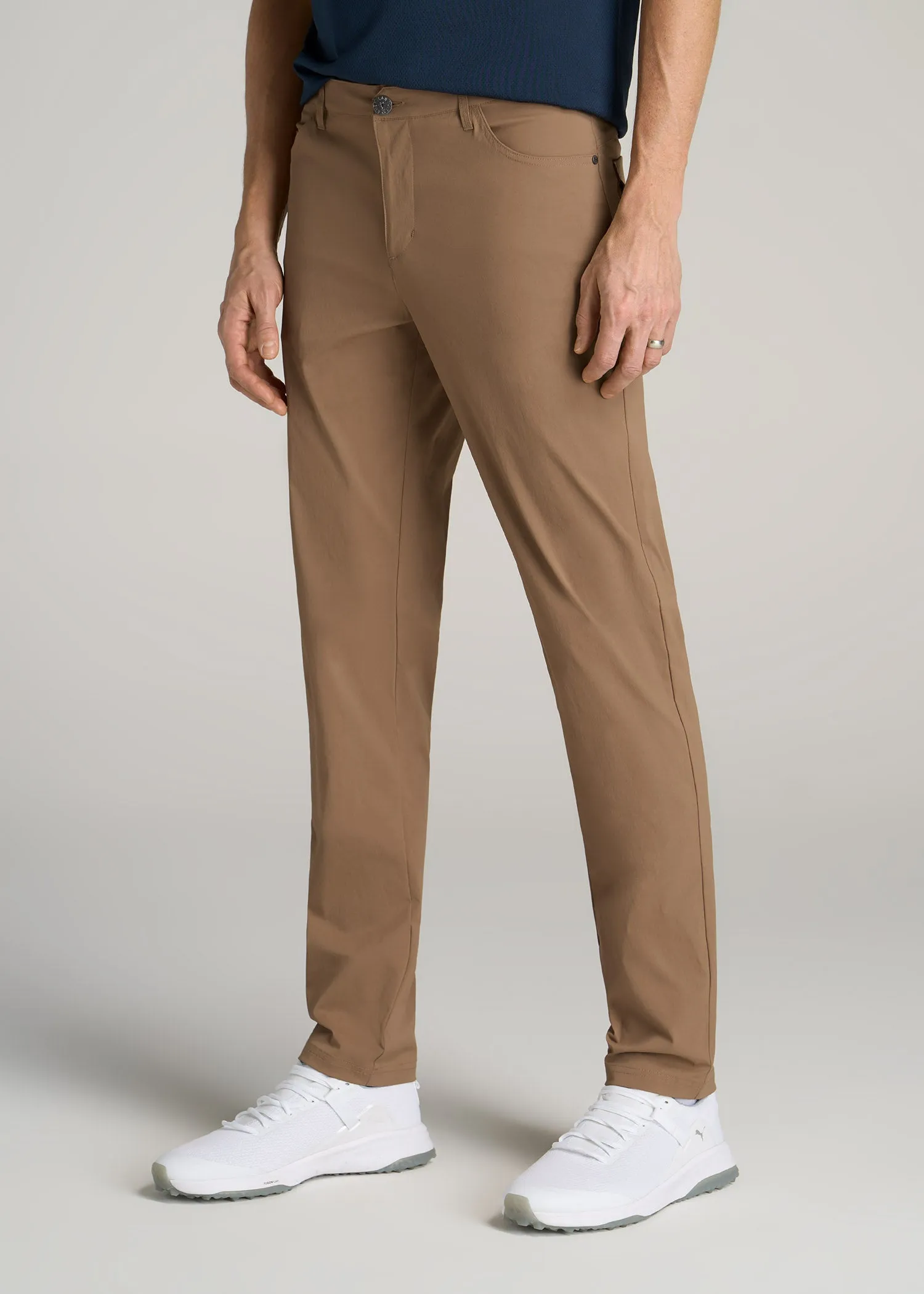 TAPERED-FIT Traveler Pants for Tall Men in Russet Brown sold by American Tall product image thumbnail 3