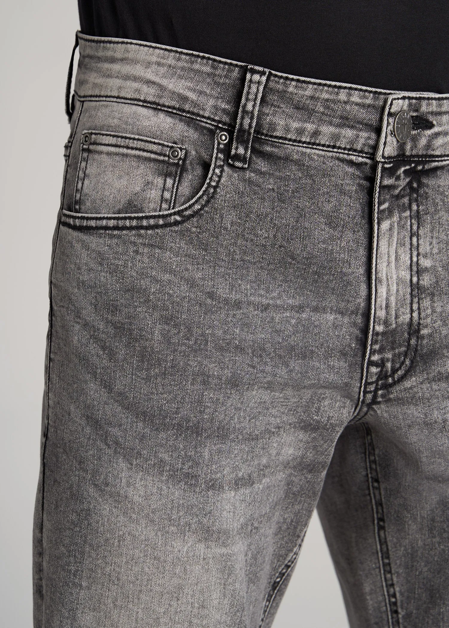 Carman TAPERED Jeans for Tall Men in Washed Faded Black sold by American Tall product image thumbnail 5