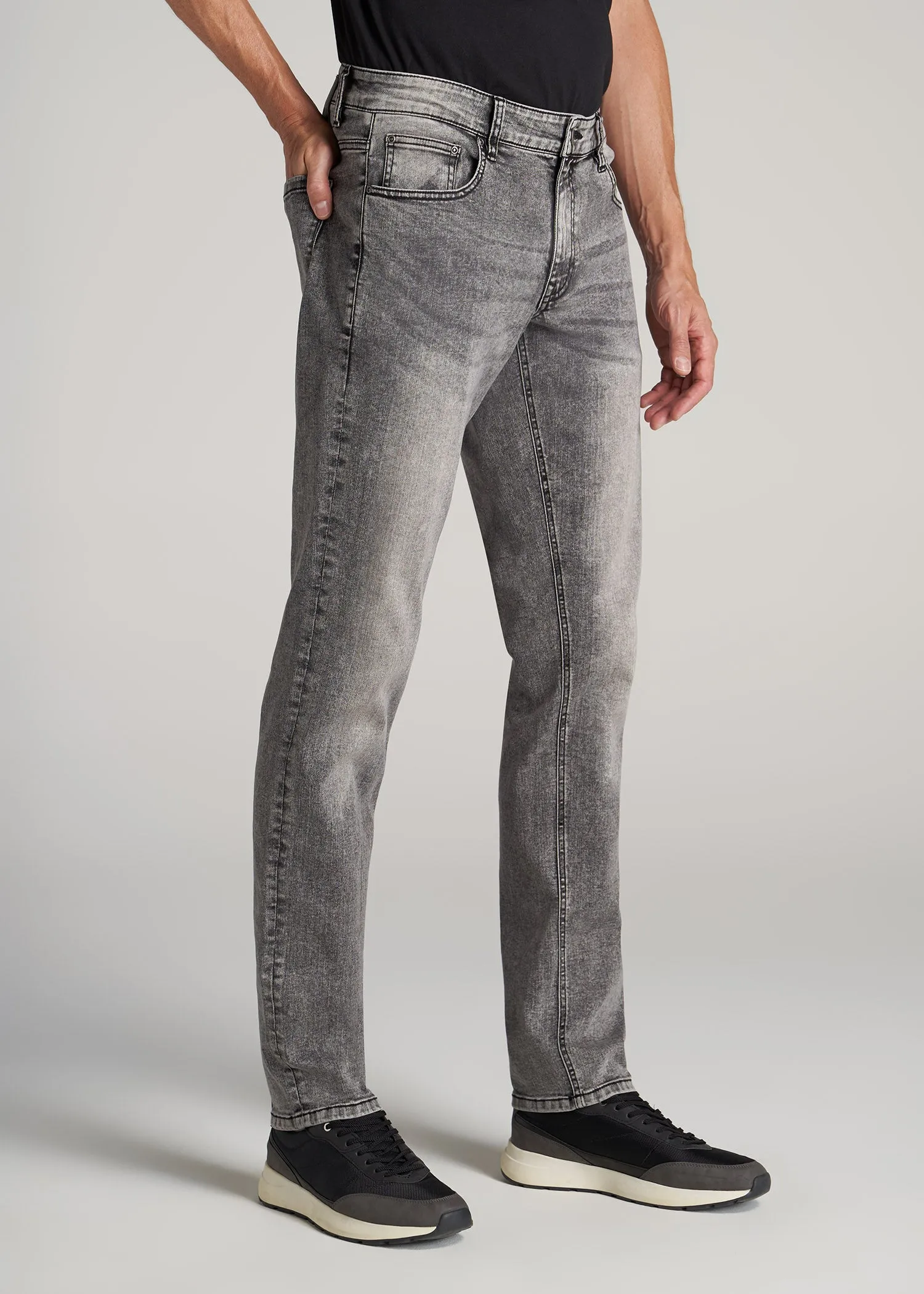 Carman TAPERED Jeans for Tall Men in Washed Faded Black sold by American Tall product image thumbnail 3