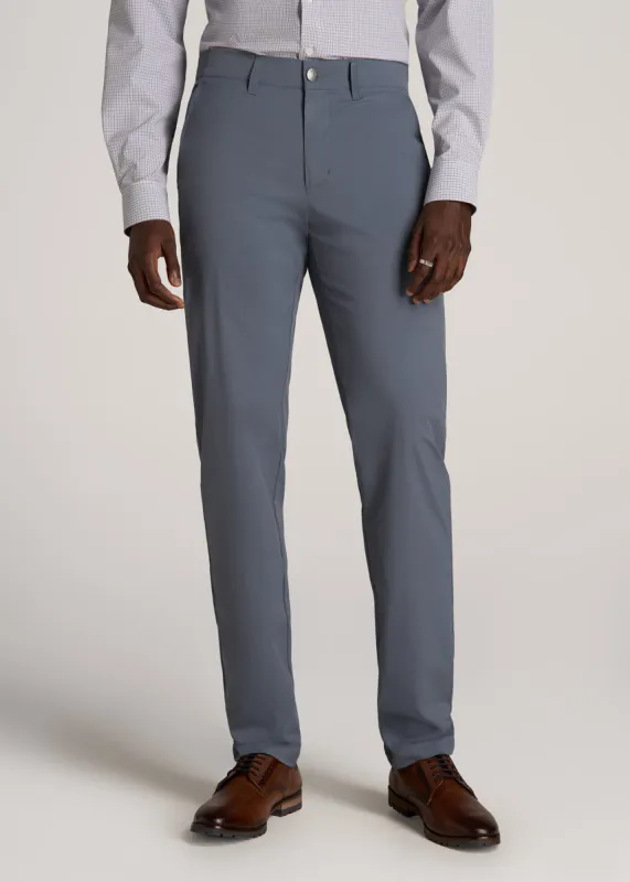 TAPERED FIT Traveler Chino Pants for Tall Men in Smoky Blue sold by American Tall