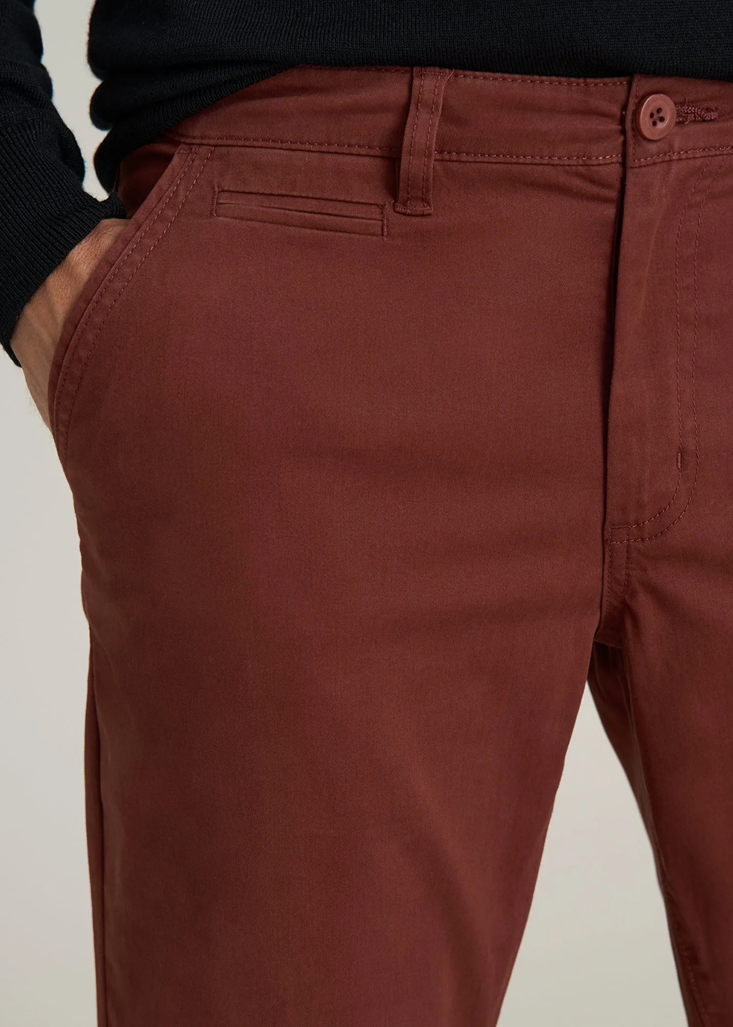 Carman TAPERED Chinos for Tall Men in Intense Rust sold by American Tall product image thumbnail 2