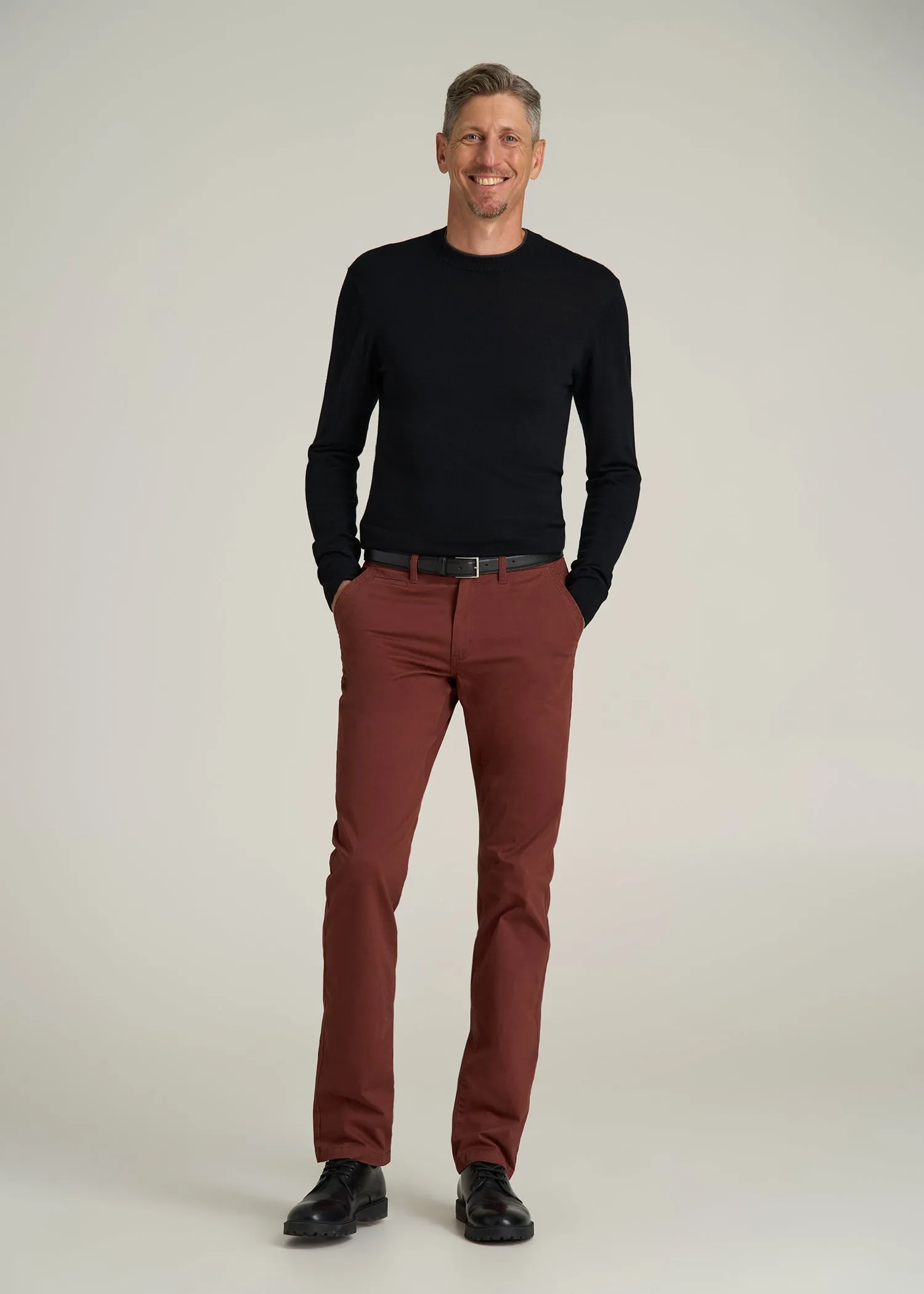 Carman TAPERED Chinos for Tall Men in Intense Rust sold by American Tall product image thumbnail 4