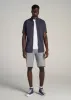 Chino Shorts for Tall Men in Pebble Grey sold by American Tall