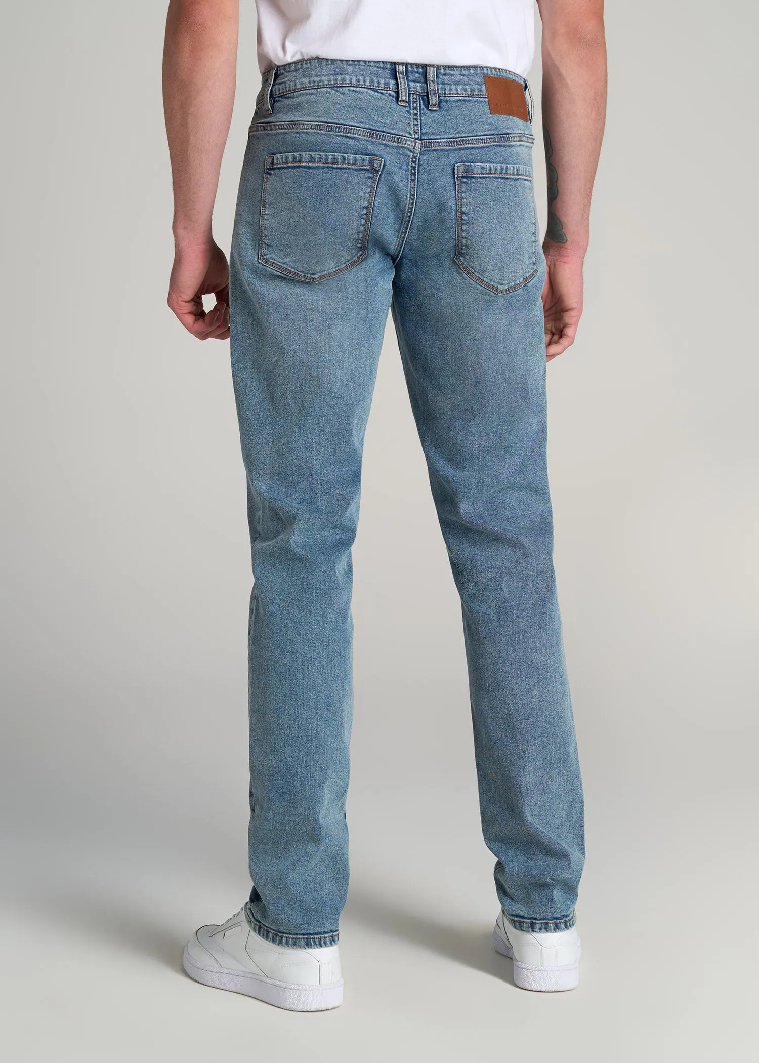 Carman TAPERED Jeans for Tall Men in Vintage Faded Blue sold by American Tall product image thumbnail 4