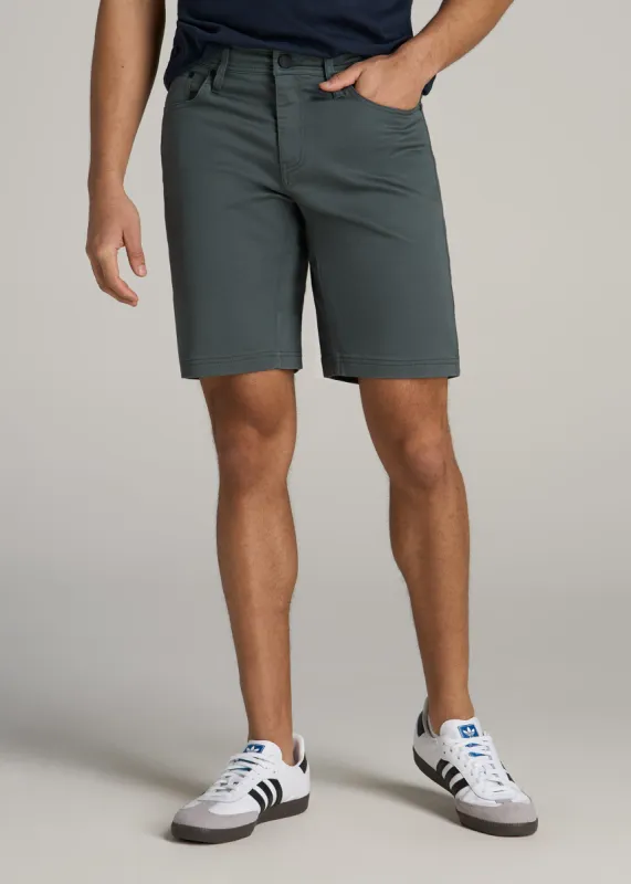 Everyday Comfort 5 Pocket Short for Tall Men in Soft Green sold by American Tall