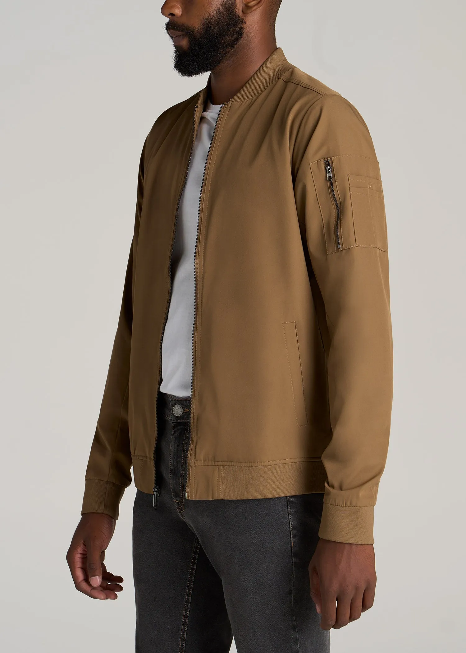 Bomber Jackets for Tall Men in Sahara sold by American Tall product image thumbnail 3