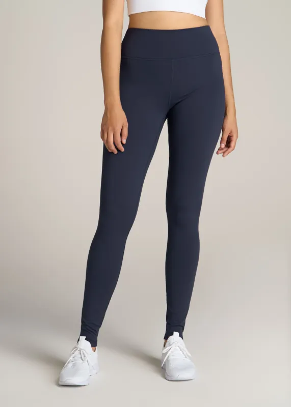 Movement High Rise Cheeky Leggings for Tall Women in Regal Blue sold by American Tall