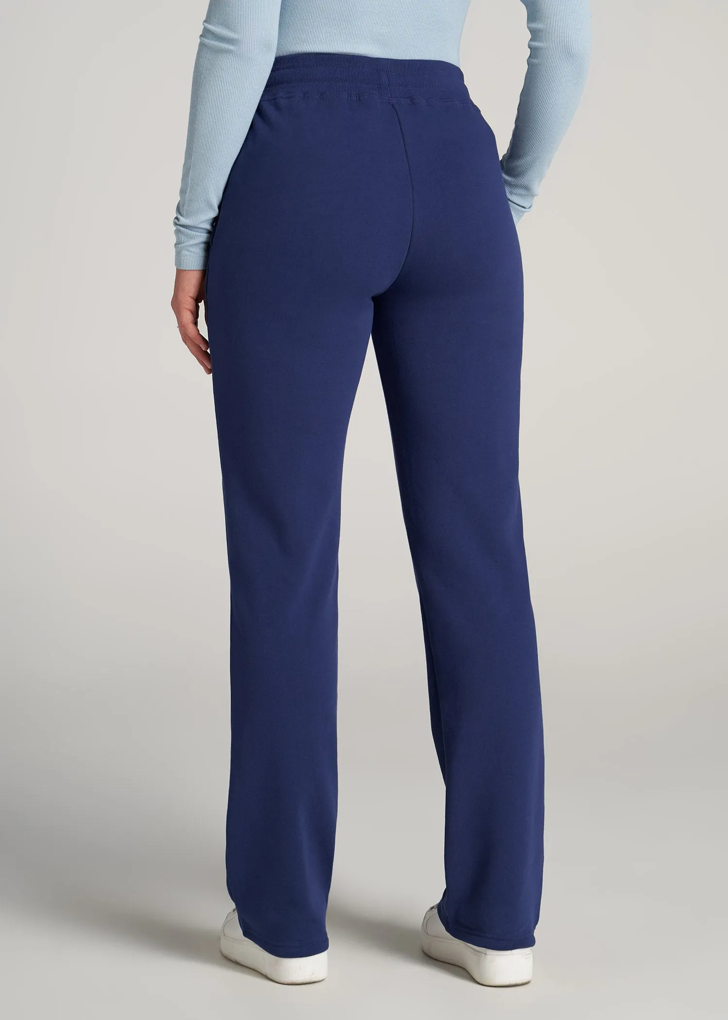 Wearever Fleece Open-Bottom Sweatpants for Tall Women in Midnight Blue sold by American Tall product image thumbnail 5